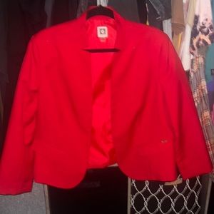 Anne Klein red blazer size large